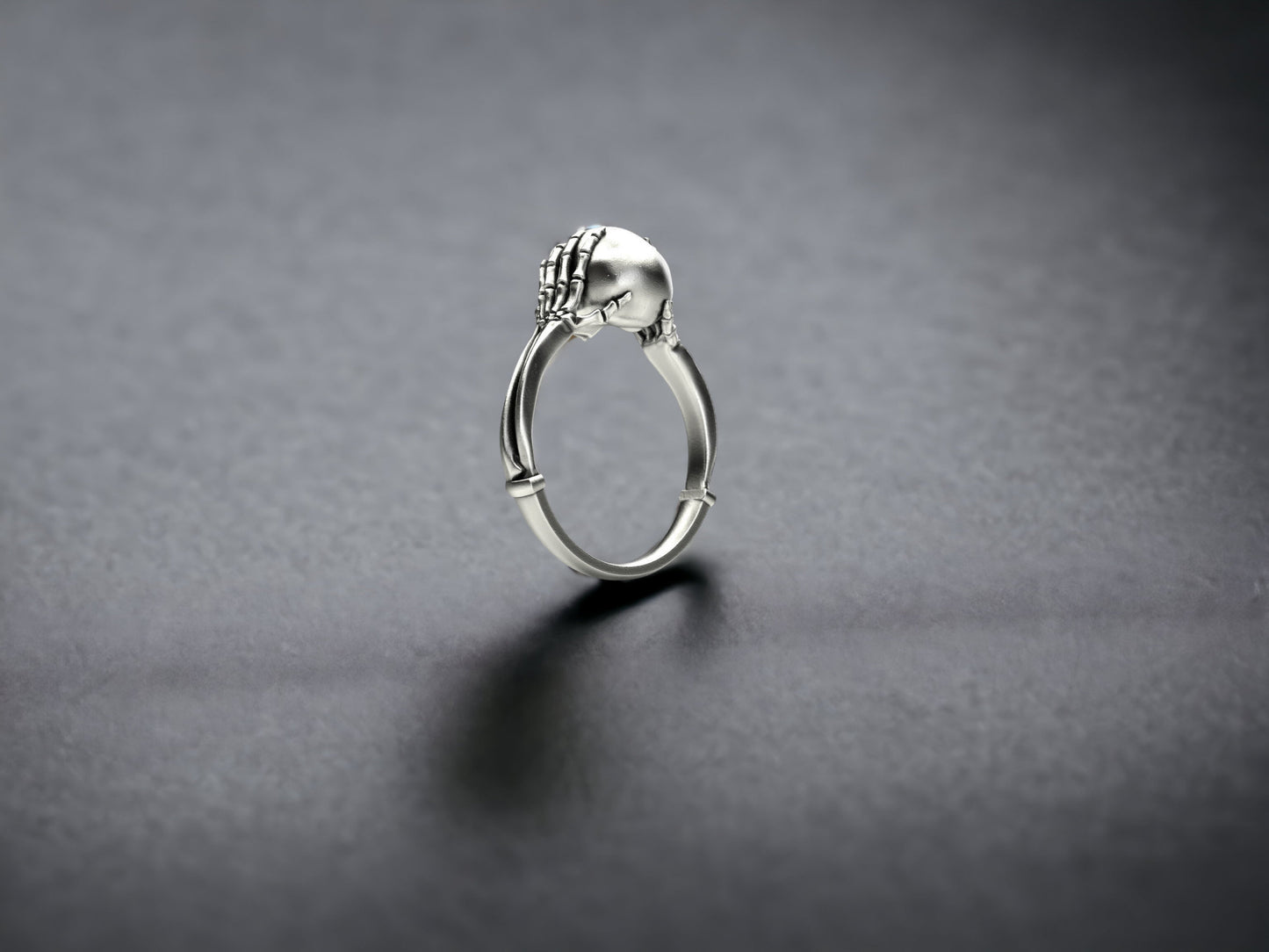 Sterling Silver Skull Ring, Gothic Jewelry, Skeleton Head Ring, Unique Mens Ring, Punk Jewelry, Handmade Men Ring, Cool Skull Ring