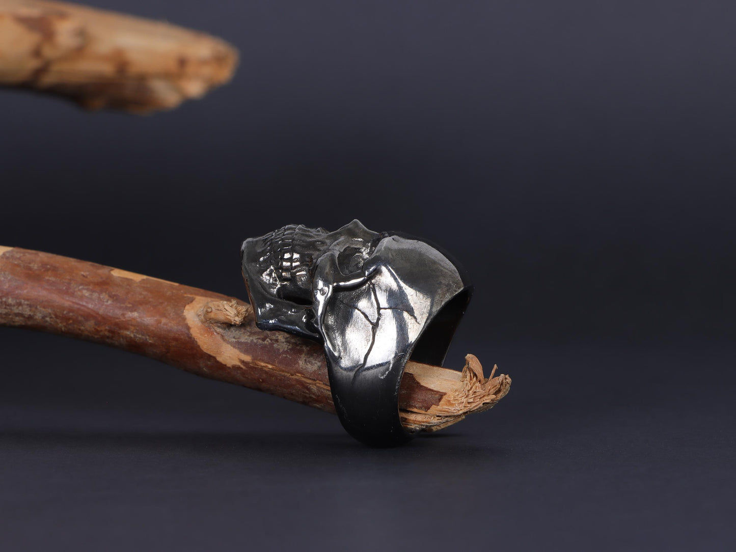 3d Skull Head Ring, Skull Head With Teeth Ring, Large Skull Ring, Skull Jewelry, Gothic Ring For Men, Bikers Jewelry, Silver Handmade Ring